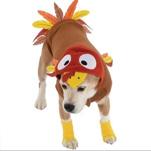 Thanksgiving Turkey Costume for Dogs/Pets Size LARGE NWT